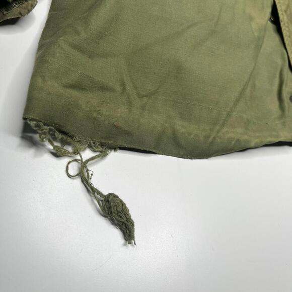 70s Vintage M-65 Military Field Jacket OG-107 Green Sz L (Approx) Scovill Zip - Picture 6 of 13